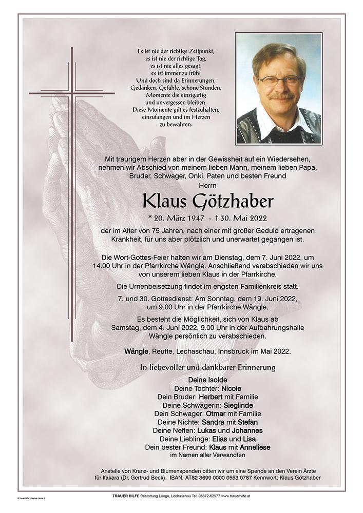 Klaus Götzhaber